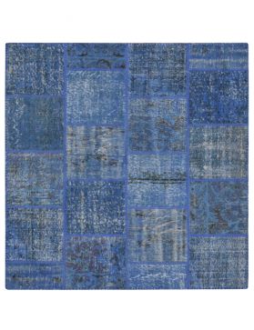 Patchwork Tapis 200 X 150 bleu