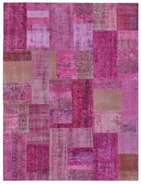 Patchwork Carpet 243 X 173 violetti