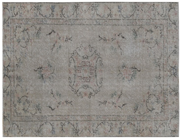Grau Türkei Vintage Teppich  192 x 122 cm