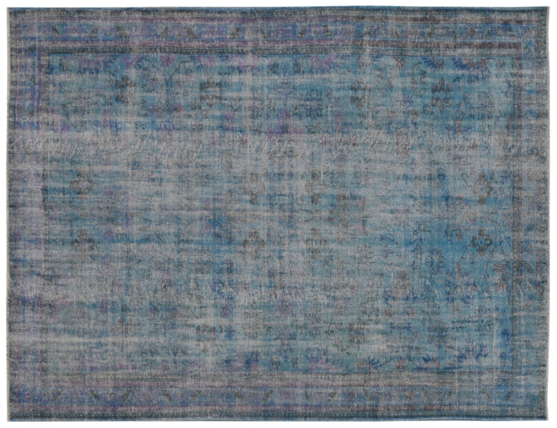 Alfombra vintage  azul <br/>333 x 253 cm