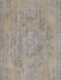 Beige Turco Tappeto Vintage 244 x 144 cm - view 3