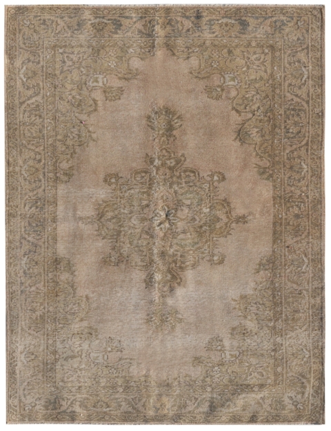 Beige Turco Tappeto Vintage 202 x 114 cm
