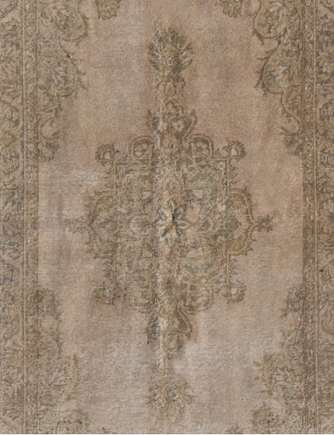 Beige Turco Tappeto Vintage 202 x 114 cm - view 1