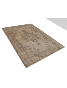 Beige Türkei Vintage Teppich  202 x 114 cm