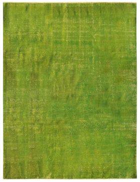 Alfombra vintage 304 X 212 verde