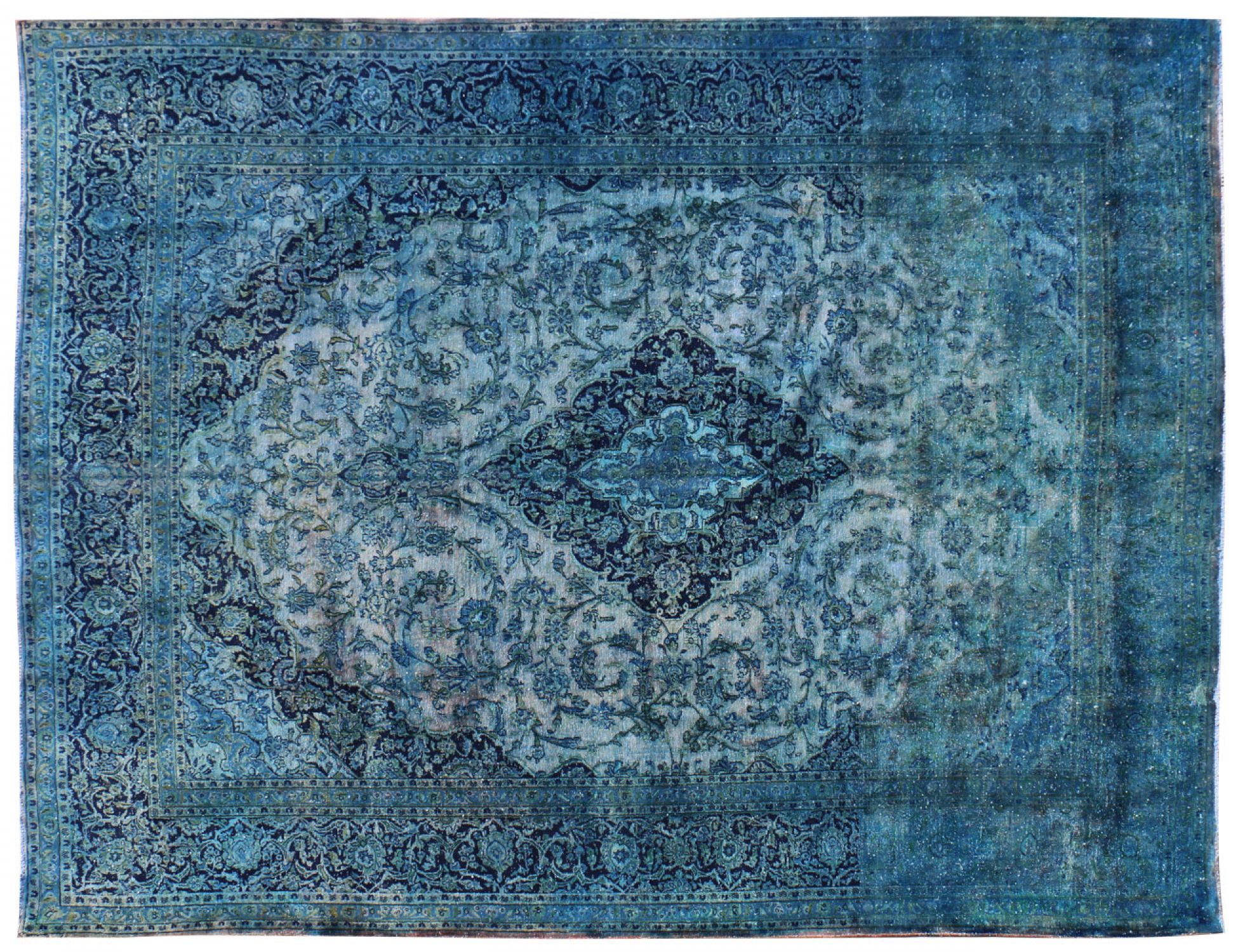 Vintage Tapijt  blauw <br/>372 x 292 cm
