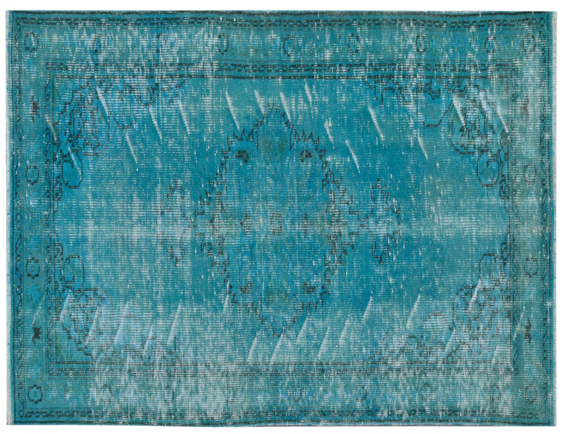  Vintage Tapis  bleu <br/>188 x 108 cm