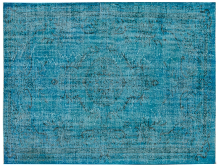 Blå Tyrkia Vintage Teppe 286 x 172 cm