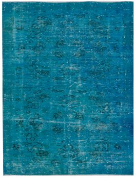 Vintage Teppich 202 X 105 blau