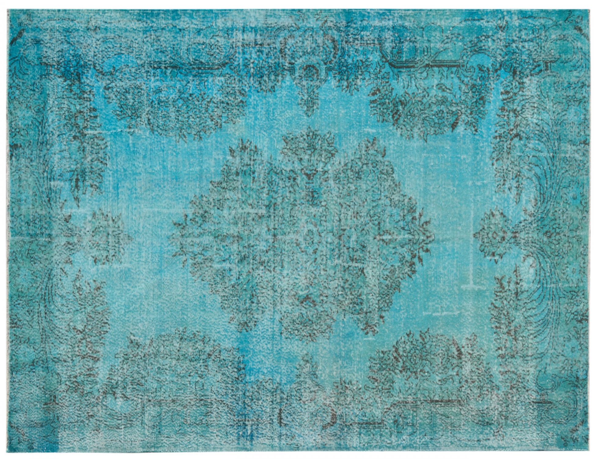 Alfombra vintage  azul <br/>270 x 192 cm