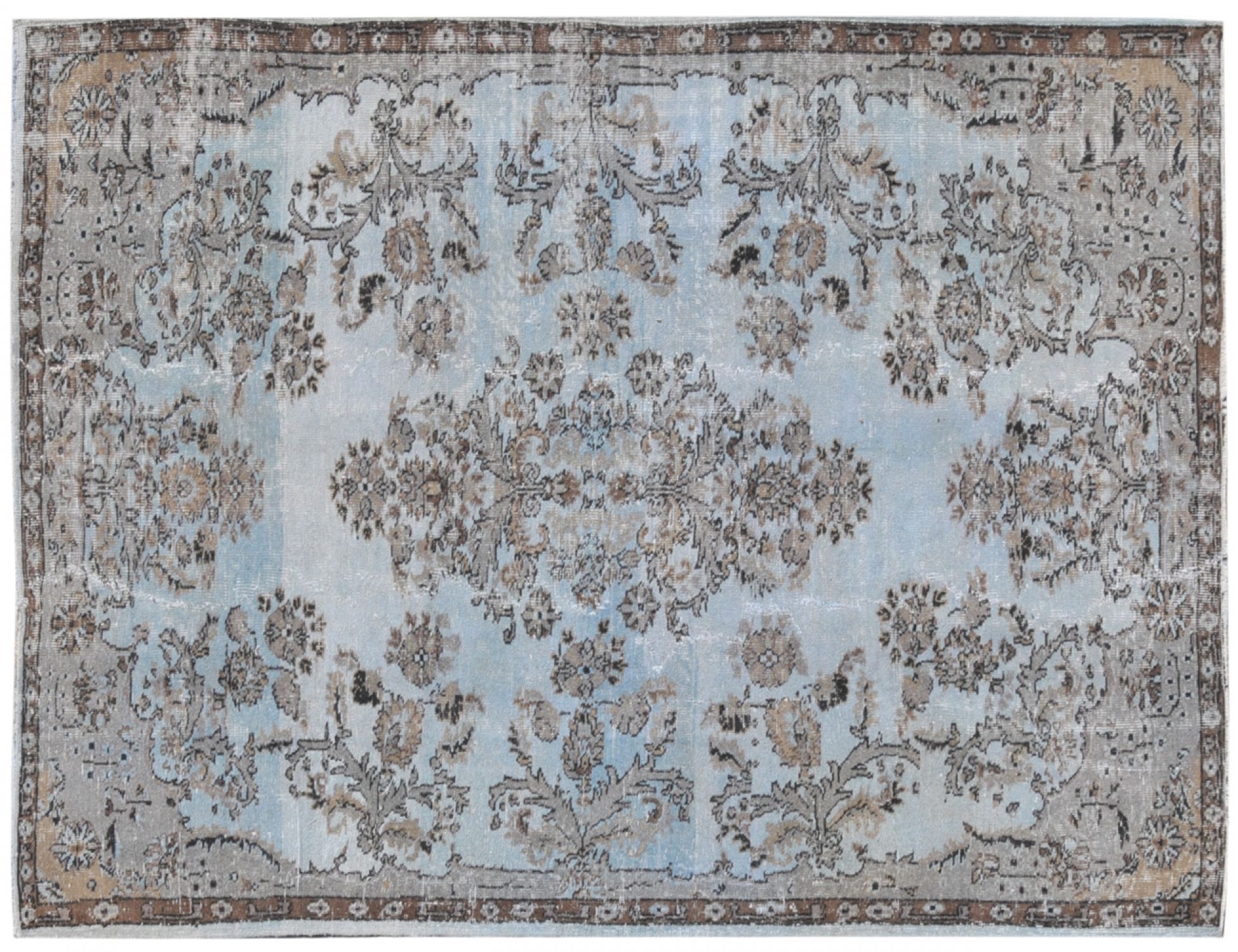 Blue Turkey Vintage Carpet  276 x 176 cm