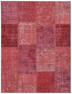 Patchwork Tapis 240 X 170 rouge