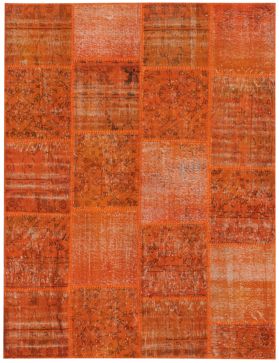 Patchwork Teppich 240 X 170 orange
