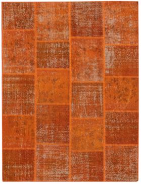 Patchwork Carpet 240 X 170 orange 