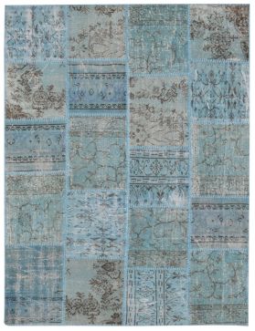 Patchwork Carpet  240 X 170 blue