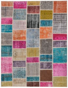 Patchwork Carpet 240 X 170 multicolor 