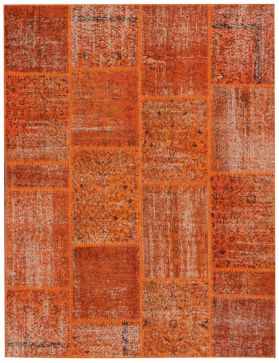 Patchwork Teppich 240 X 170 orange