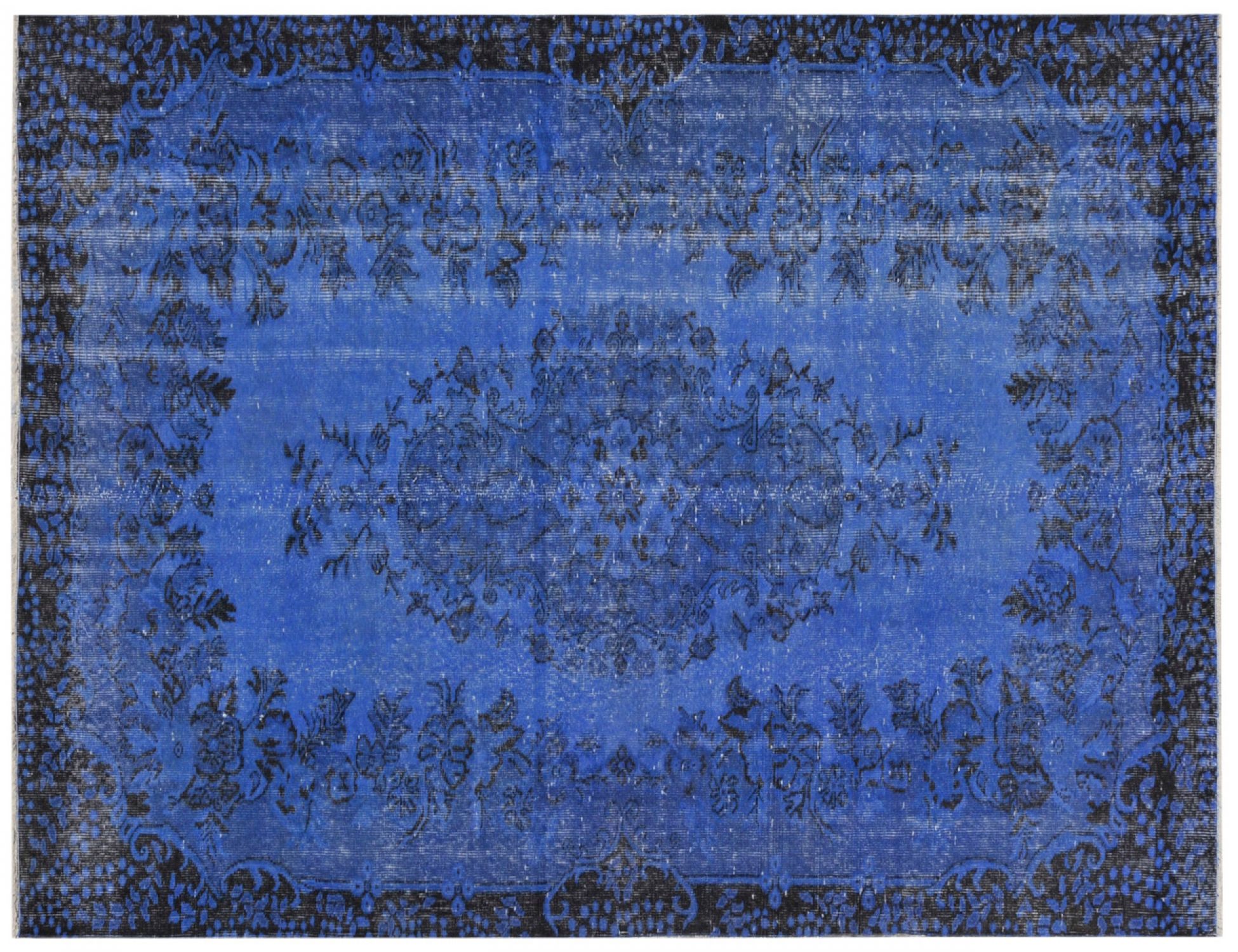 Alfombra vintage  azul <br/>283 x 167 cm