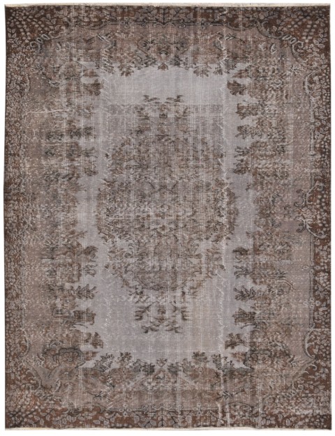 Grau Türkei Vintage Teppich 276 x 187 cm