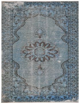 Alfombra vintage 270 X 143 azul