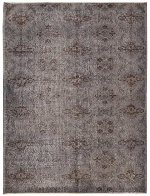Grau Türkei Vintage Teppich 209 x 118 cm