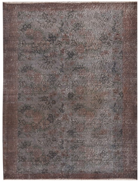 Grau Türkei Vintage Teppich 195 x 112 cm