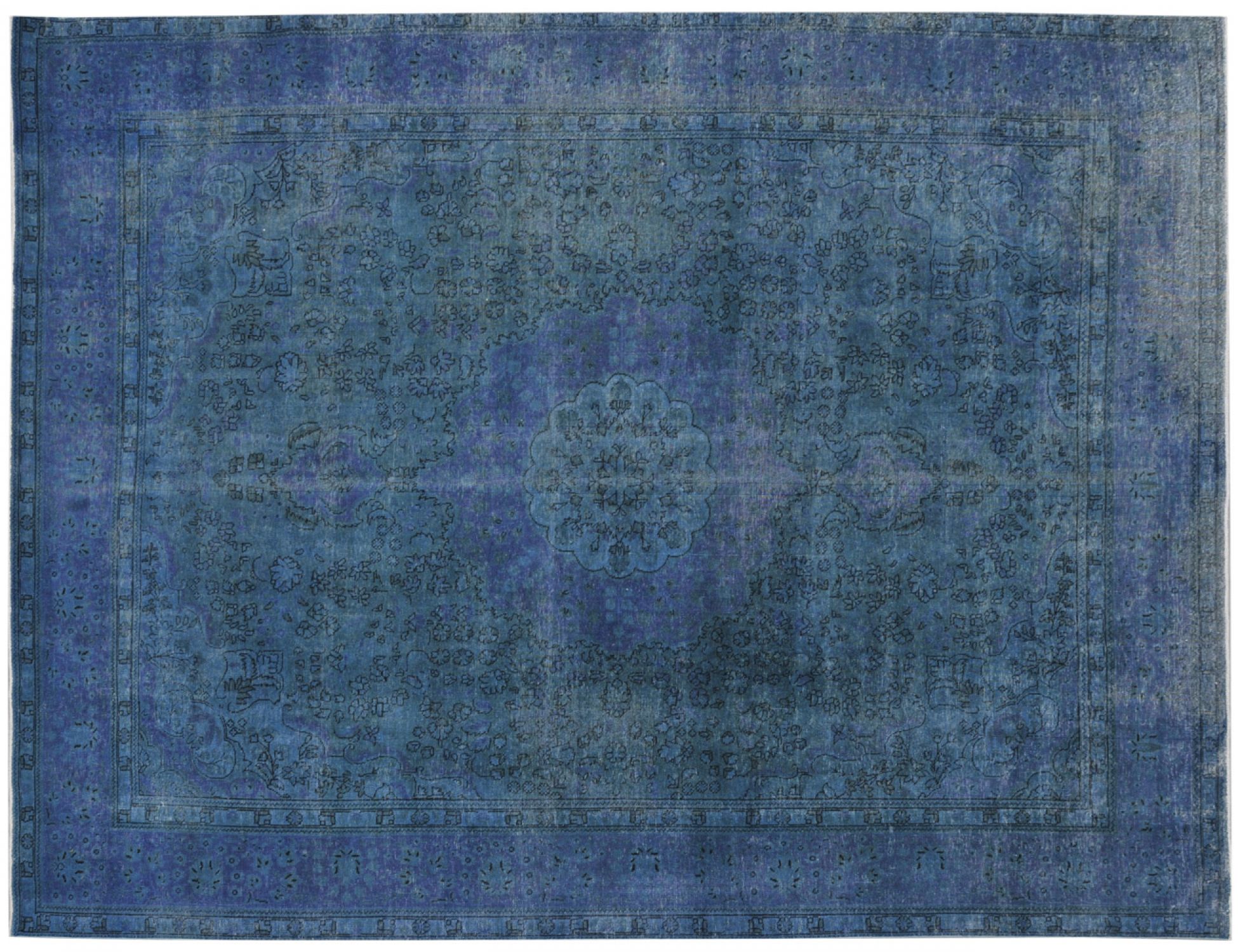 Vintage Tapijt  blauw <br/>388 x 296 cm