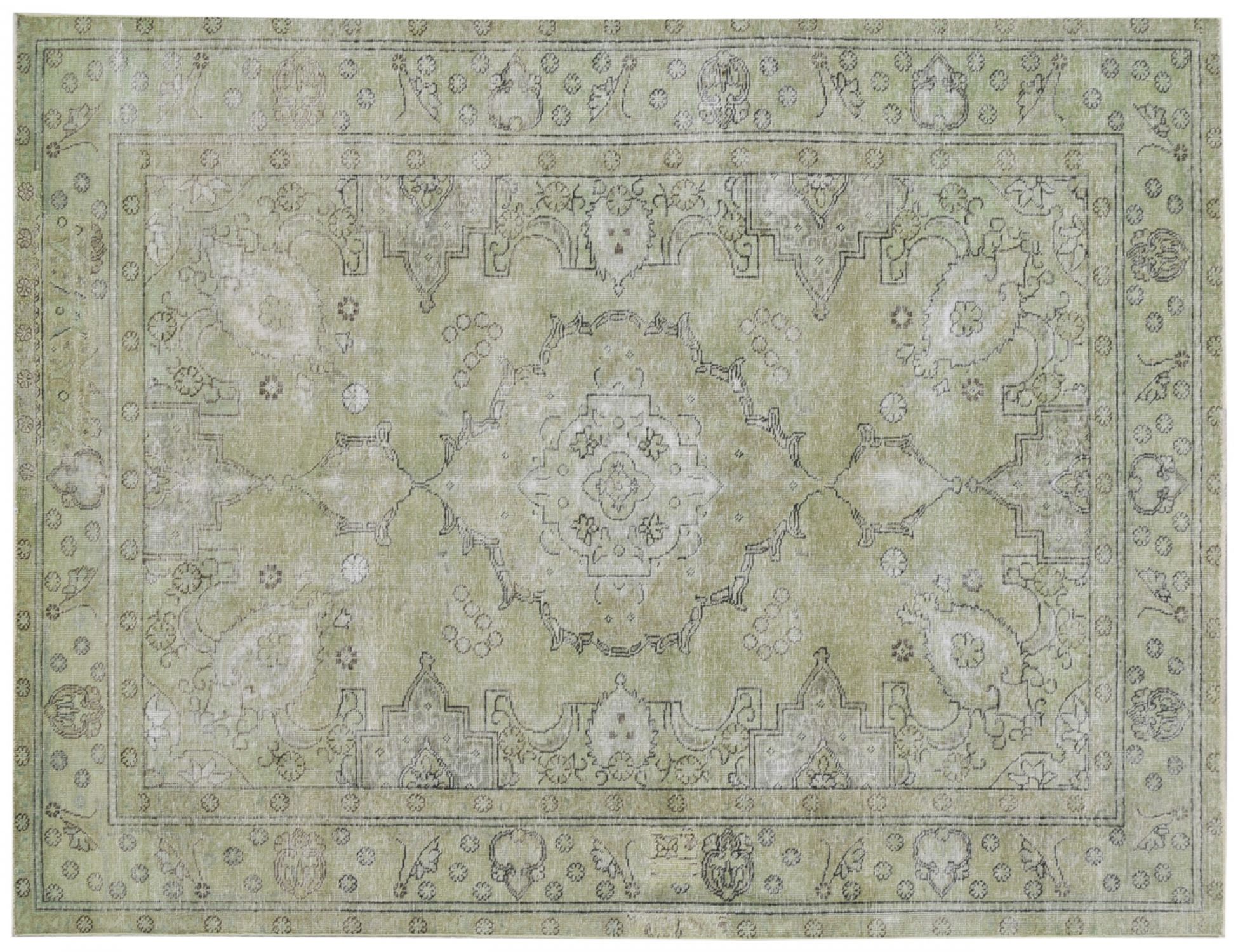 Vintage Carpet  green  <br/>297 x 197 cm