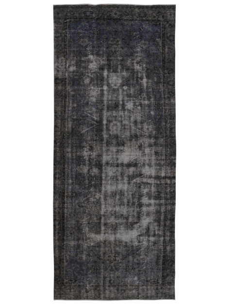 Grau Türkei Vintage Teppich 380 x 157 cm