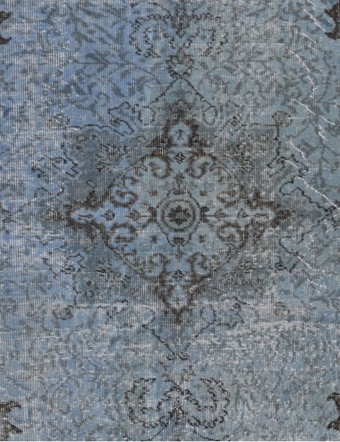 Blå Tyrkiet Vintage Tæppe  268 x 173 cm
