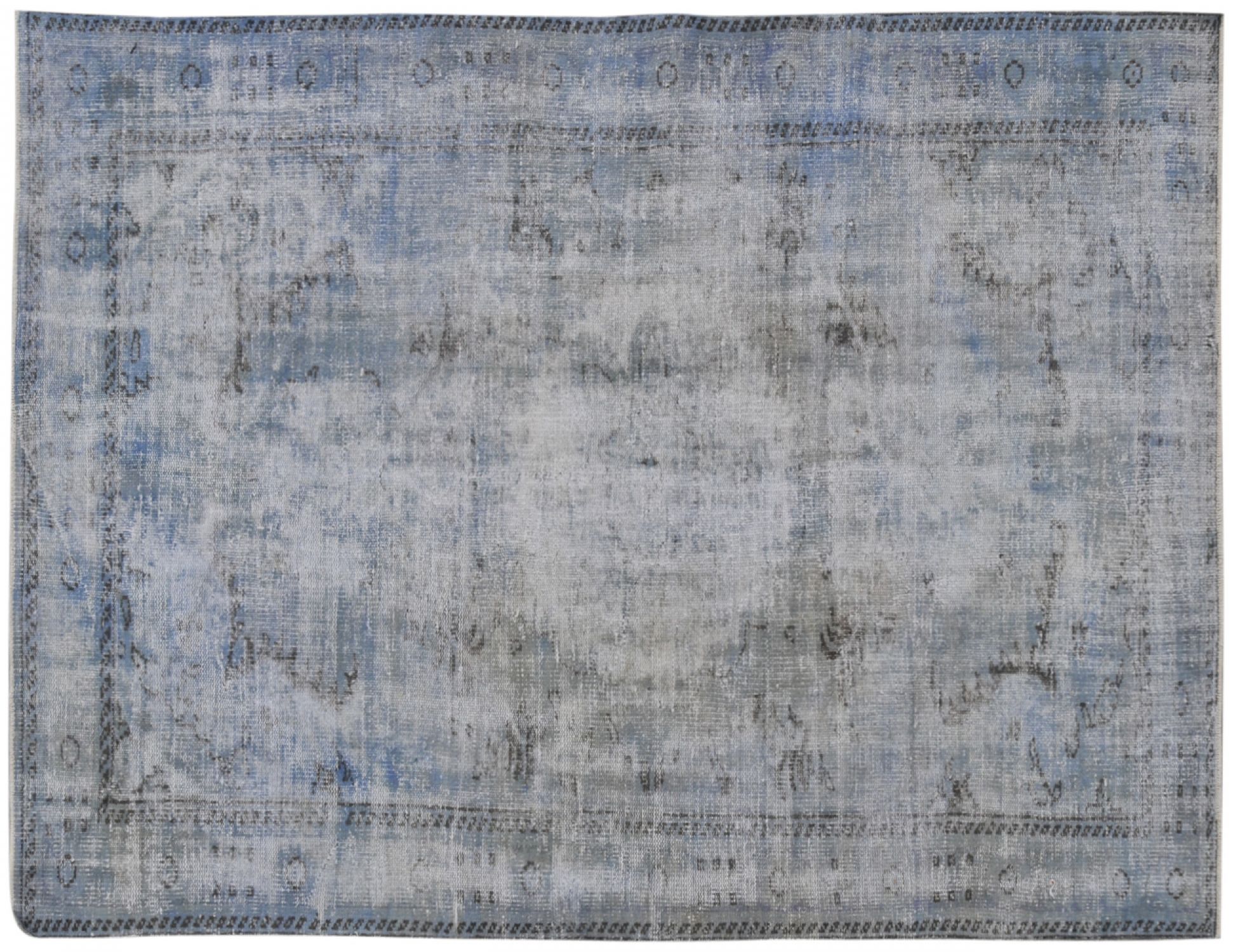 Alfombra vintage  azul <br/>306 x 173 cm