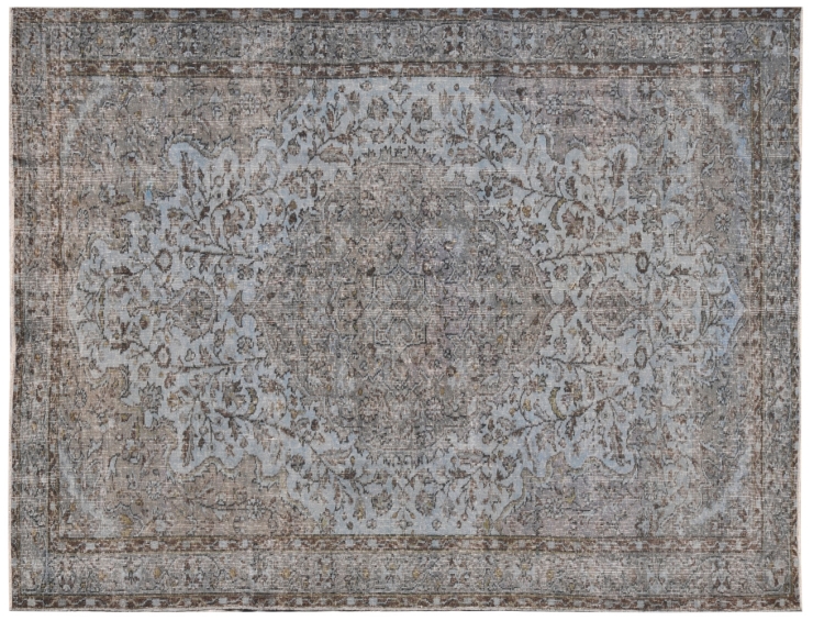 Blå Tyrkia Vintage Teppe 300 x 174 cm