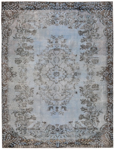 Blå Tyrkiet Vintage Tæppe  307 x 168 cm