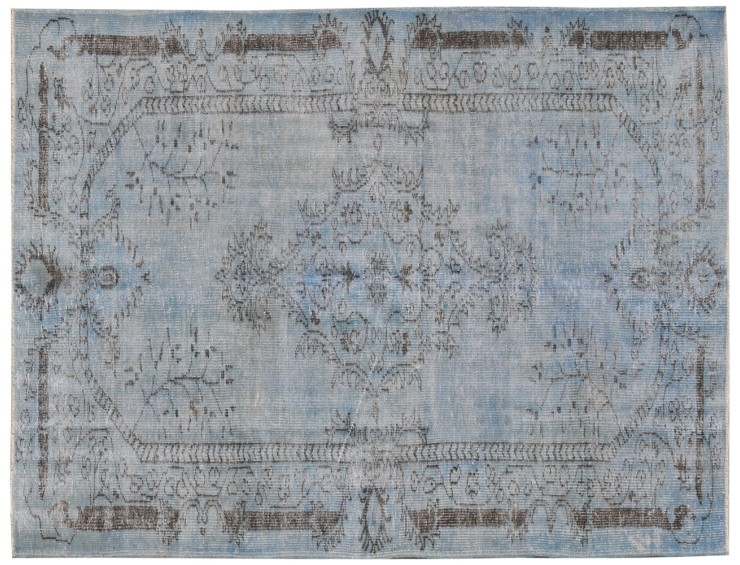 Blå Tyrkia Vintage Teppe 273 x 166 cm