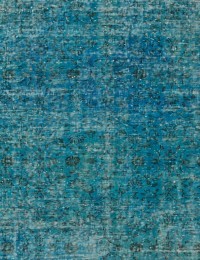 Azul Turquía Alfombra vintage 320 x 200 cm - view 3