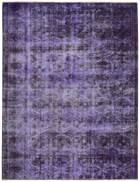 Lila Persien Vintage Teppich 252 x 176 cm