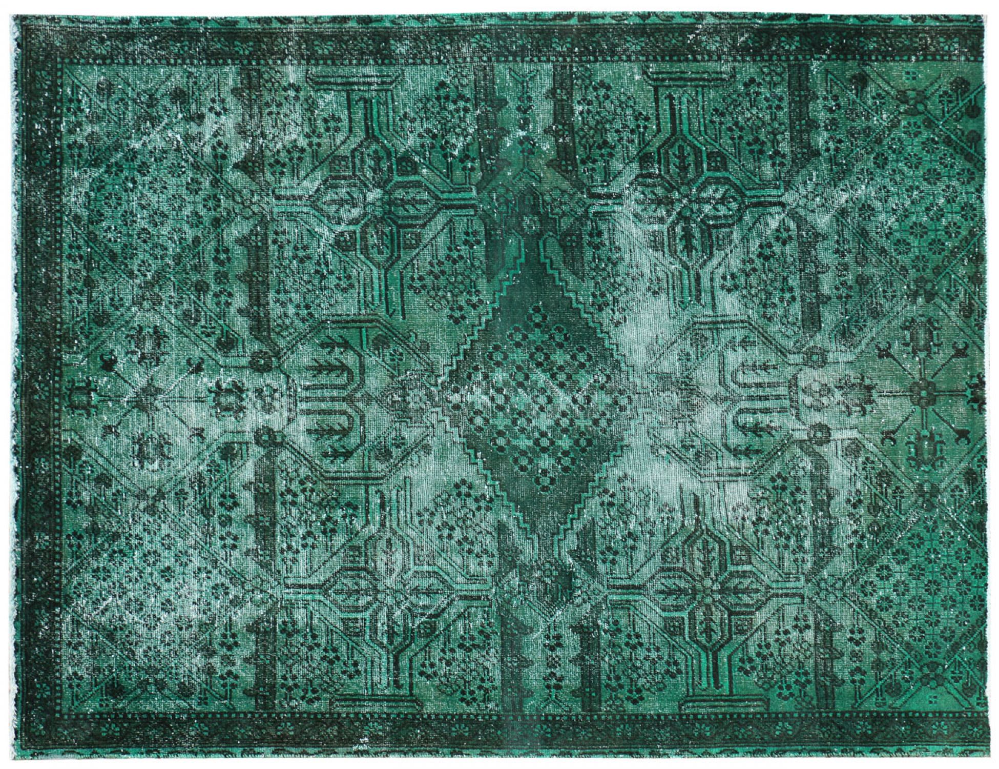 Vintage Tapijt  groen <br/>255 x 185 cm