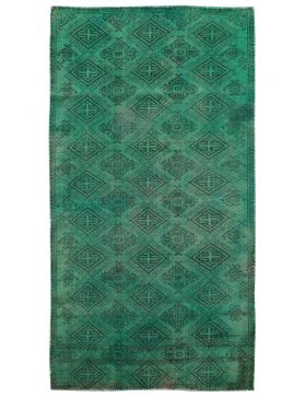 Vintage Teppich 253 X 120 grün