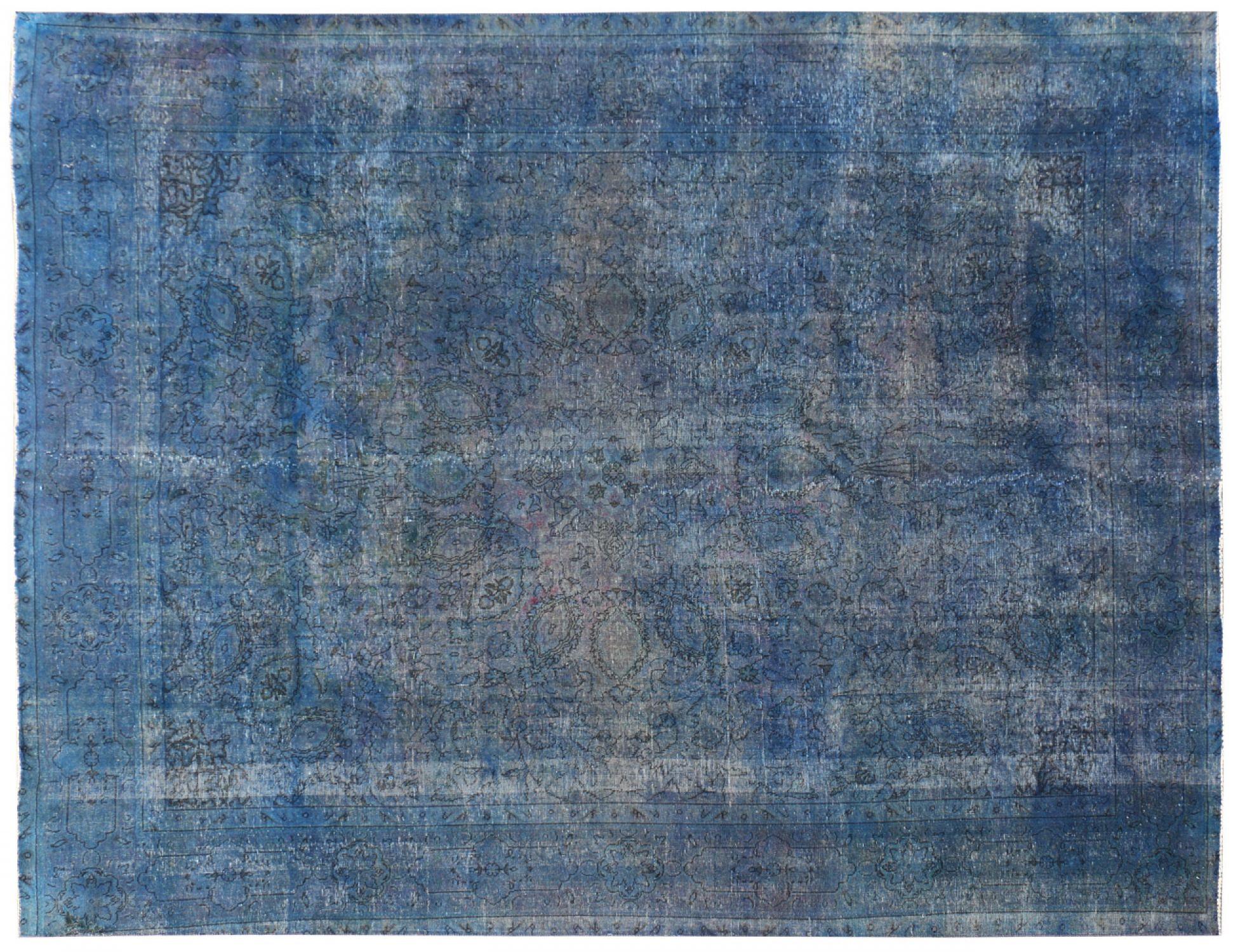 Tappeto Vintage  blu <br/>385 x 296 cm