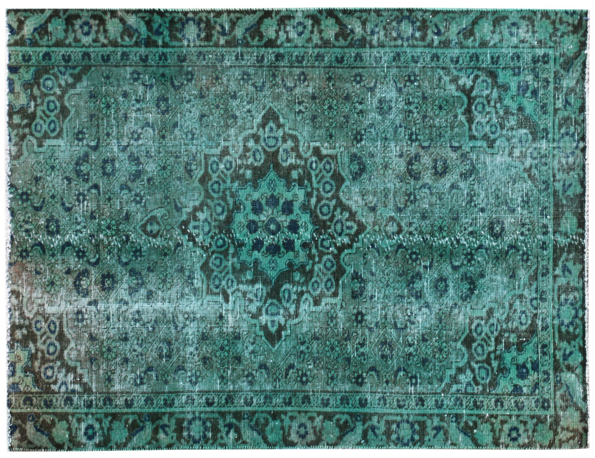 Alfombra vintage  verde <br/>170 x 110 cm