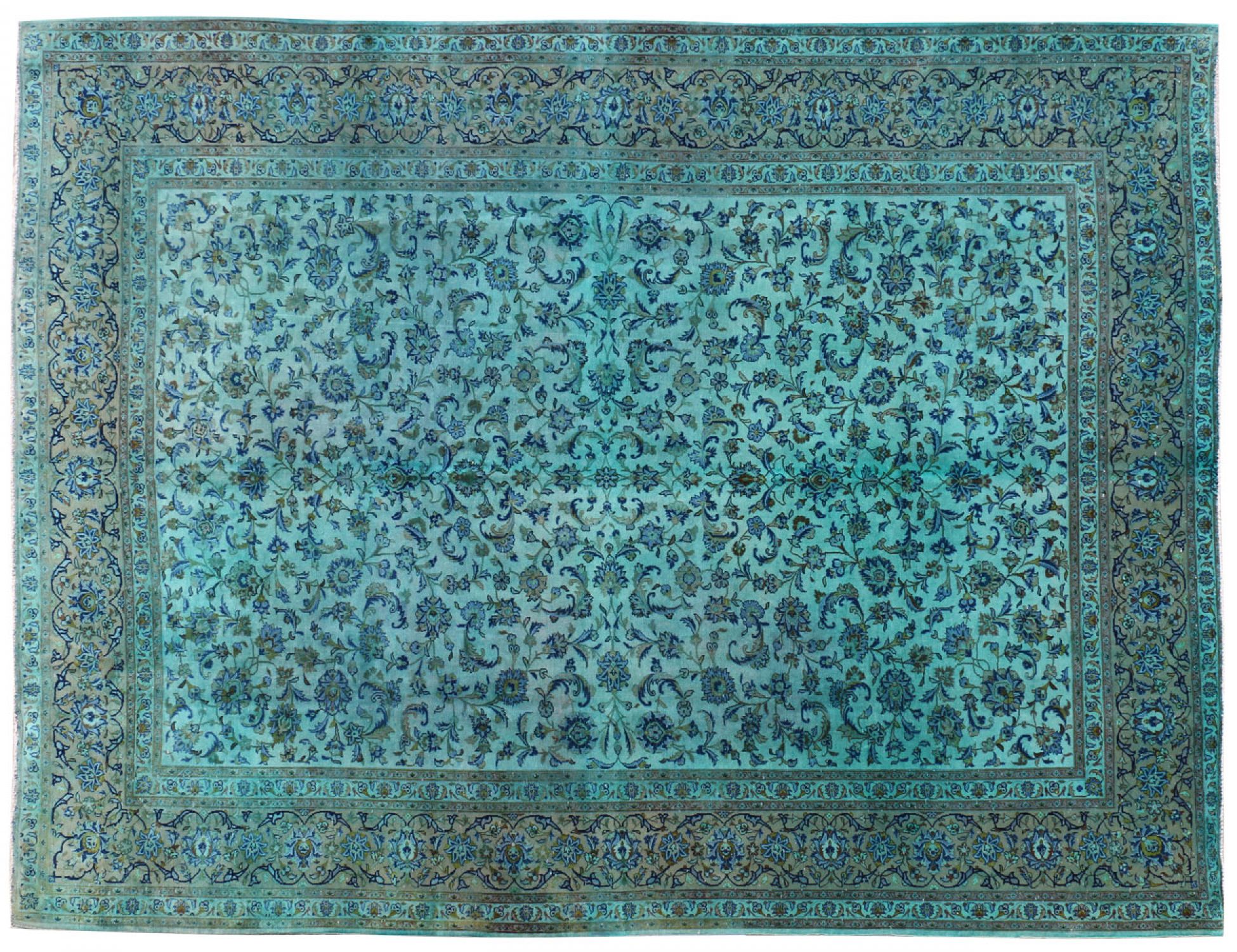 Tappeto Vintage  turchese <br/>362 x 277 cm