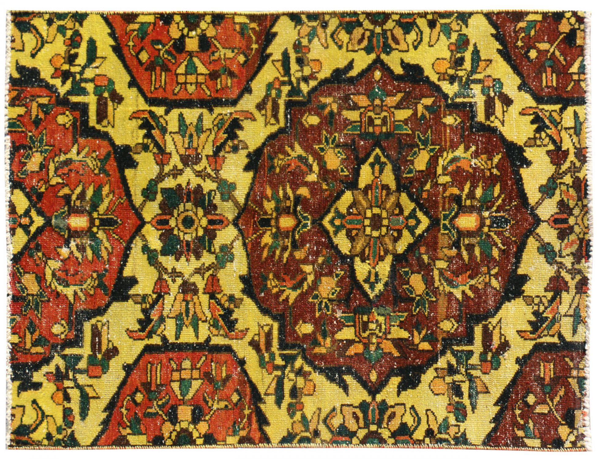 Tappeto Vintage  giallo <br/>134 x 98 cm