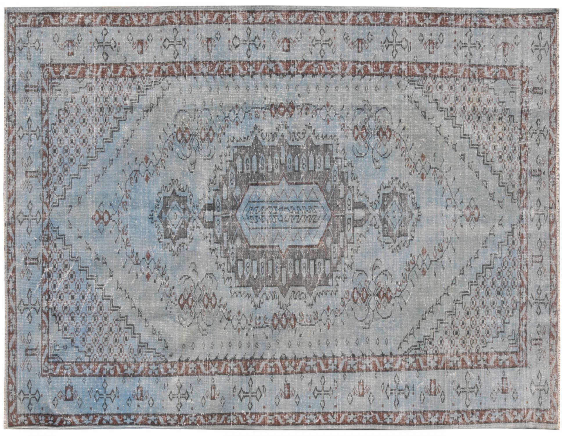 Tappeto Vintage  blu <br/>333 x 196 cm