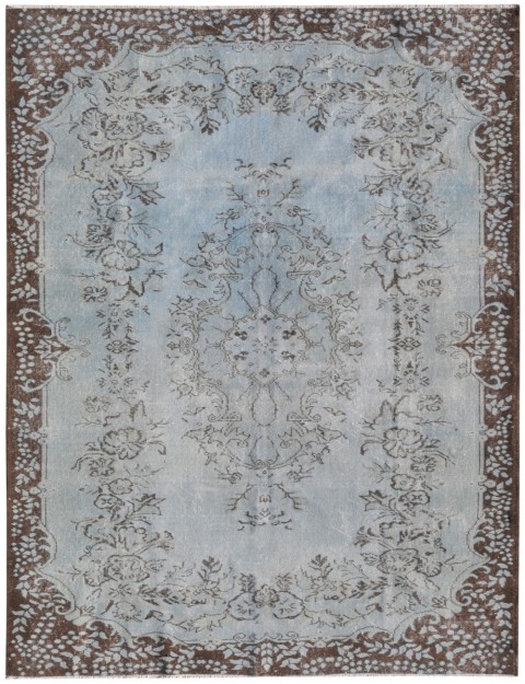 Blau Türkei Vintage Teppich 288 x 179 cm