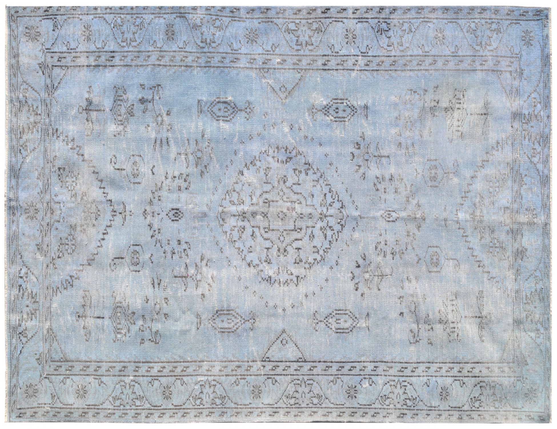 Vintage Tæppe  blå <br/>248 x 178 cm