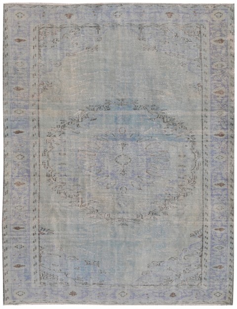 Blau Türkei Vintage Teppich 278 x 201 cm