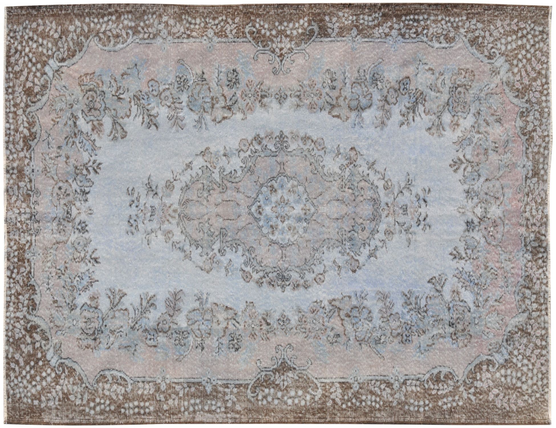 Vintage Tæppe  blå <br/>288 x 180 cm