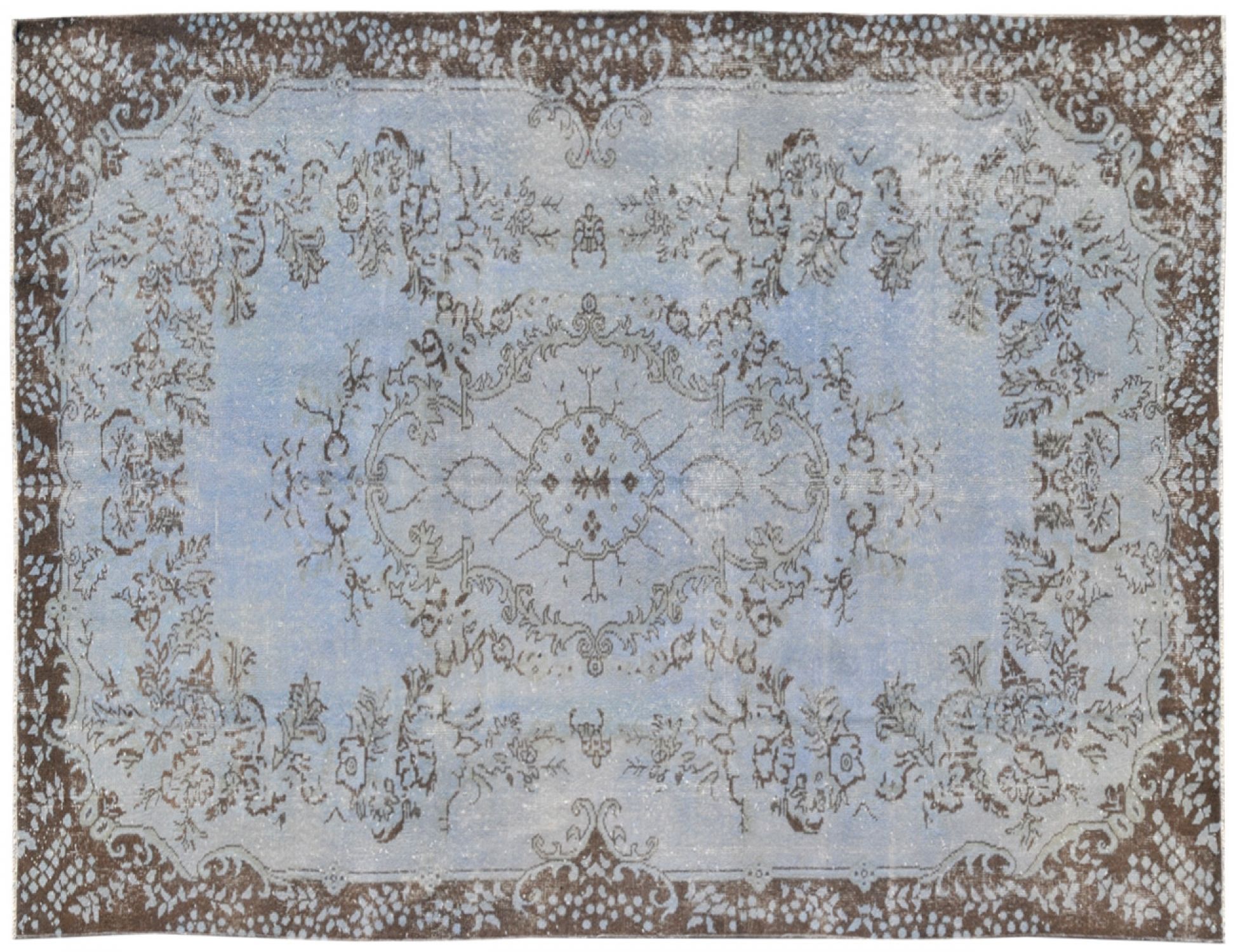 Vintage Tæppe  blå <br/>287 x 180 cm