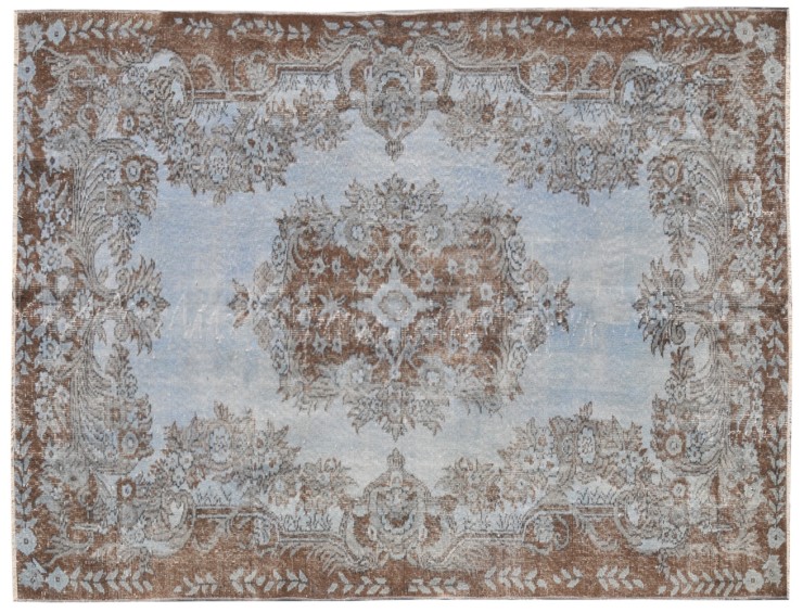 Blå Turkiet Vintage Matta  232 x 145 cm