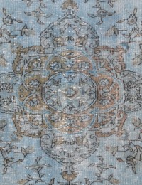 Azul Turquía Alfombra vintage 263 x 179 cm - view 1